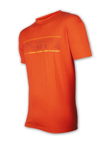 Sensor Herren Merino Active PT Tee ss T-Shirt, Rot, S von Sensor