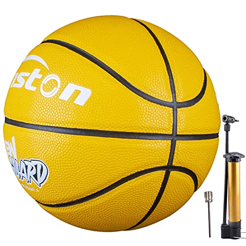 Senston Basketball Größe 5, Geschenk Basketbälle mit Pumpe, Indoor/Outdoor von Senston