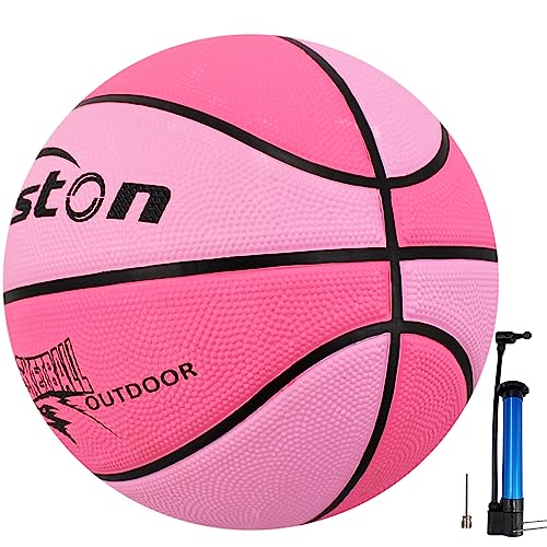 Senston Basketball Größe 5 Anfänger Basketbälle für Indoor und Outdoor,Rosa von Senston