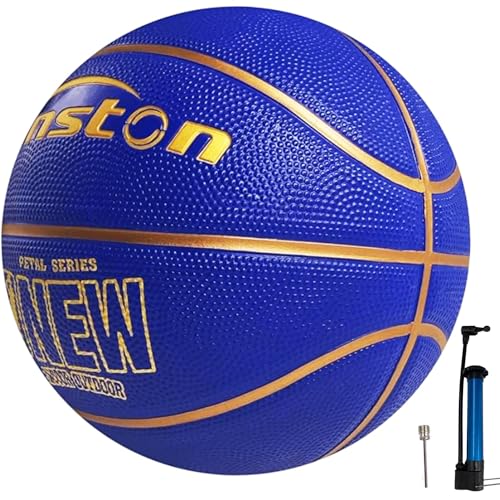 Senston Basketball Größe 7, Baskettball mit Pumpe, Outdoor Basketbälle, Anti-Rutsch und Hervorragender Grip von Senston