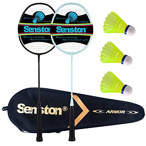 Graphit Badminton Set Carbon Profi Badmintonschläger Leichtgewicht Badminton 