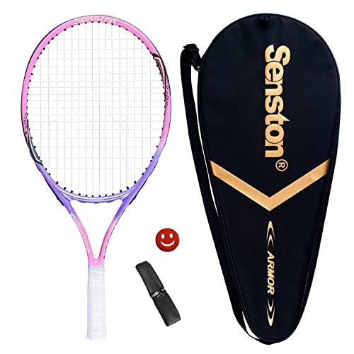 Senston Tennisschläger 23 One-Piece-Design Tennis Schläger Set mit Tennistasche,Overgrip,Vibrationsdämpfer von Senston