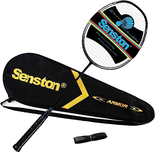 Senston N80 Ultra-Lict 100% Graphit Badmintonschläger Carbon Badminton schläger mit Schlägertasche von Senston