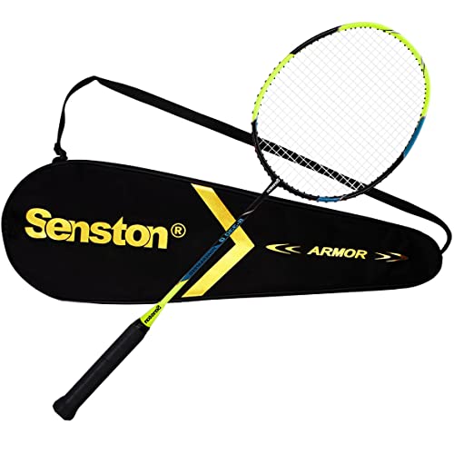 Senston S330 Carbon-Fiber Badmintonschläger Graphit Badminton Schläger mit Schlägertasche von Senston