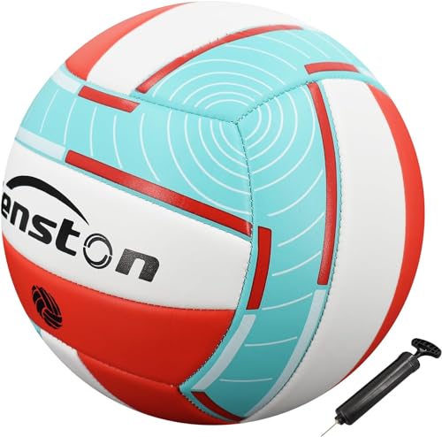 Senston Volleyball Soft Touch Größe 5, Outdoor Beach Volleyball mit Pumpe für Spiel und Unterhaltung von Senston
