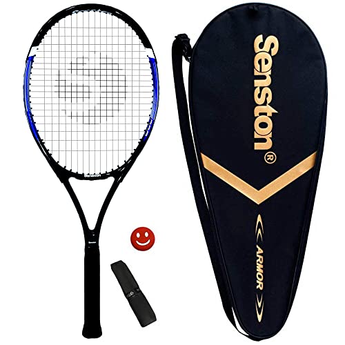 Senston Tennisschläger, 68,6 cm, für Unisex, Anfänger und Freizeitspieler, guter Griff mit Tennistasche und Vibrationsdämpfer von Senston