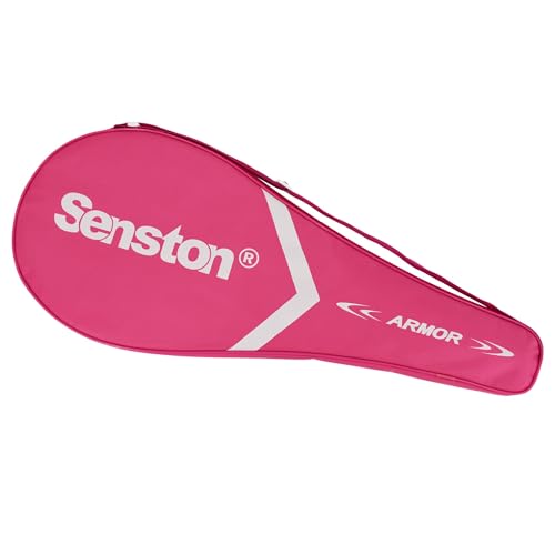 Senston Tennisschläger Tennistasche mit verstellbarem Schultergurt, pink von Senston