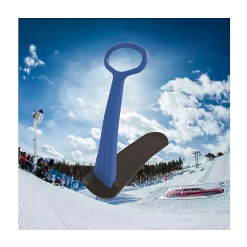 Faltbares Snowboard Ski-Roller mit Lenker, Winterspielzeug Schneeschlittenbrett für Outdoor-Sportarten, Kunststoffschlitten für den Einsatz auf Schnee-Gras von SepKus