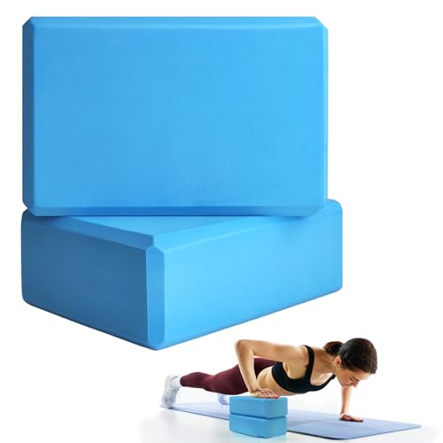 Yoga-Blöcke, EVA-Schaum-Blöcke, Yoga-Requisiten für Pilates, Stretching und Meditation, leicht, geeignet für Männer und Frauen, Yoga-Essentials, 22,9 x 15,2 x 7,6 cm, 2 Stück von Septo