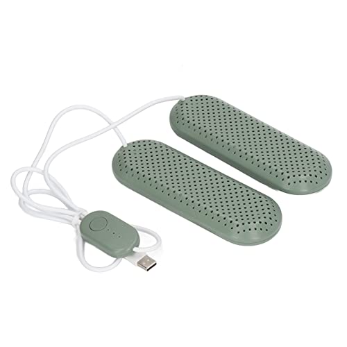 USB Schuhtrockner für Zuhause, Tragbare Schuhputzmaschine mit USB Technologie, mit Timer, Lamellendesign, Kann Einlegesohlen, Schuhe, Socken, Handschuhe Usw. Trocknen und Desodorieren(Militärgrün) von Septpenta