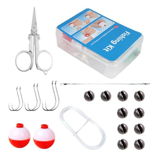 Setauoo Angel-Sets - Kompaktes Angelausrüstung Set - Komplettes Multifunktions-Equipment Für Väter Männer Angler Barsch Forelle Wels Fluss Camping Angeltrip von Setauoo
