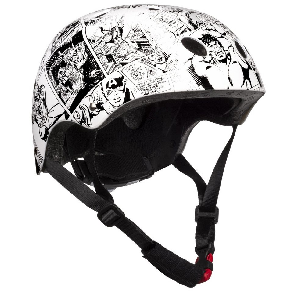 Seven Polska Kinderfahrradhelm Marvel "Avengers Comic", Roller Blades, 52-56cm, ab ca. 6 Jahre von Seven Polska