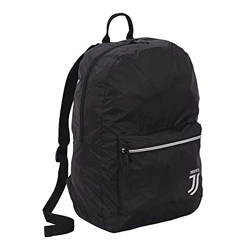 Juventus Rucksack, faltbar, schwarz, Get Ready Pack Backpack, offizielles Produkt 2B6002003 von Seven