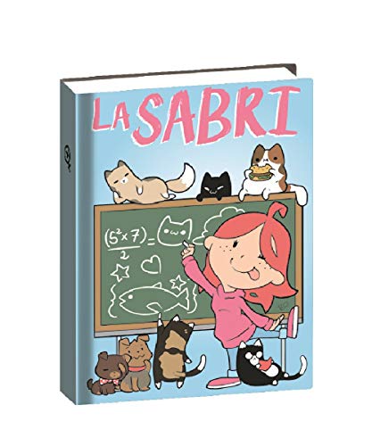 Tagebuch 12 Monate La Sabri 4School, Katzen, Hellblau Mehrfarbig, blau, Taglia Unica, schule von Seven