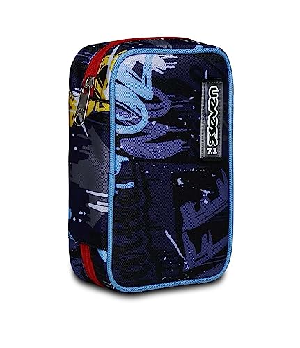 Federmäppchen Seven® Speed Case - Spray Wall, blau, Taglia Unica, Casual von Seven