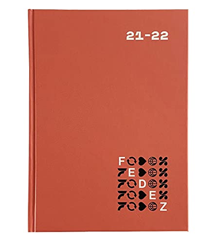 Seven Pocket Journals 16 Monate datiert FEDEZ X, rot, Einheitsgröße, Modern von Seven
