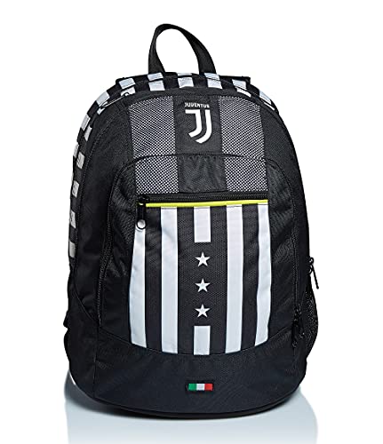Seven Advanced Juventus Backpack — Winner Forever + Gadget Watch — Schulrucksäcke — Weiß, Schwarz — maximale Kapazität 28 l von Seven