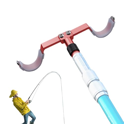 Sghtil Legierungs-Angelrute-Pod-Ständer, Spike-Angelrute-Rack - Leuchtender Angelrutenhalter | Stabiler Angelrutenhalter mit Pole-Pod-Ständer für sicheres Angelerlebnis von Sghtil