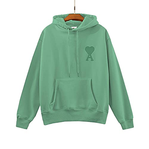 Schlichter Und Großzügiger Hoodie Hoodie Damen Herren Pullover Kapuzenpullover Sweatshirt Bestickter Hoodie Pure Color Casual Hood von ShFhhwrl