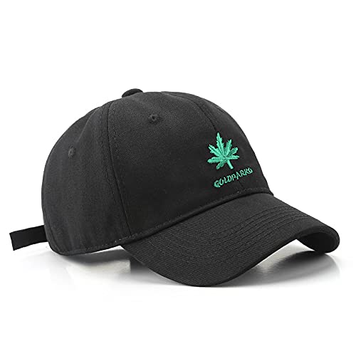 ShFhhwrl Baseball Kappe 100% Baumwolle Baseball Cap Für Männer Und Frauen Mode Stickerei Hut Sun Cap Casual Hut Unisex Verstellbar Blackhatgreenlogo von ShFhhwrl