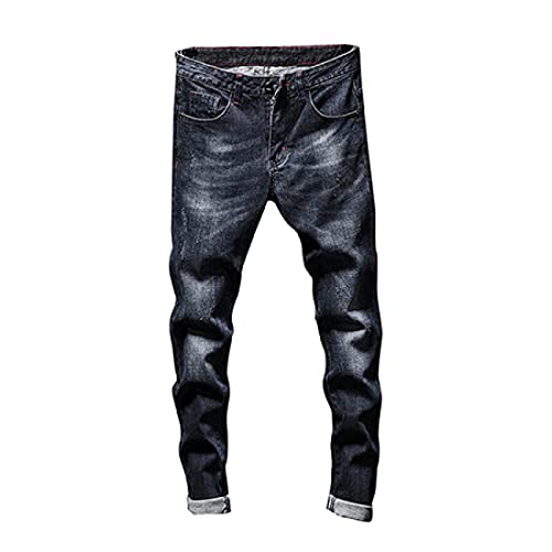 ShFhhwrl Jeans Mens Jeans Fashion Pantalones Hombre Stretch Skinny Jeans Men 32 Darkblue von ShFhhwrl