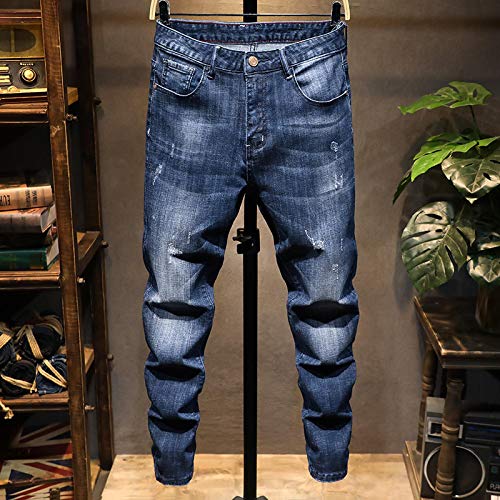 ShFhhwrl Jeans Mens Jeans Junge Herrenmode Casual Stretch Slim Jeans Klassische Hose Denim Hosen Herren Jeans Herren 34 Bx7739 von ShFhhwrl