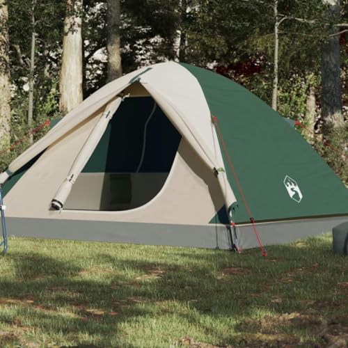 Campingzelt 6 Personen Grün 348x340x190 cm 190T TAFT, ShGaxin Caming Zelt, Camping Markise Zelt, Camping Tents, Camping-Zelt - 94412 von ShGaxin