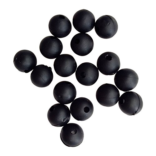 100 Stück weiche Gummi-Perlen zum Karpfenangeln, ultraleicht, Bohnen, Float Rig Zubehör (5 mm) von Shaddock Fishing