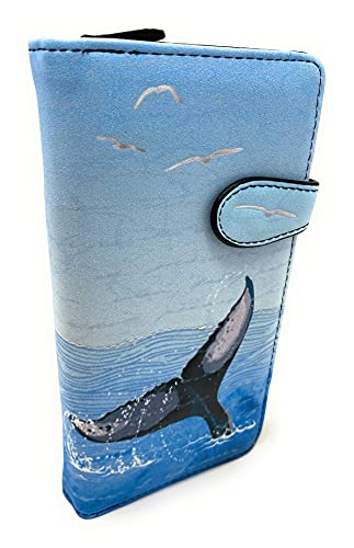 Shag Wear Whale Tail GroÃŸe Damen BiFold börse Vegan Leder 7" â€¦ von Shag Wear