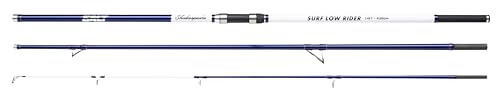 Shakespeare Salt Surf Lowrider Rute - Leichte Carbon-Brandungsangeln-Rute, langlebig, DPS-Rollensitz, schnelle Taper-Action für Strand-, Pier- und Mündungsangeln, Flunder & Bass - 14ft, 4-8oz von Shakespeare
