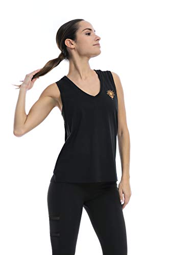 Shambhala Barcelona Wake Tank - Breathy/ärmelloses T-Shirt für Damen M Schwarz von Shambhala Barcelona