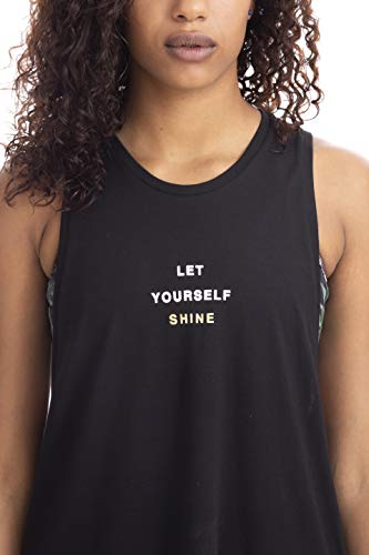 Shambhala Barcelona Zoe Tank-Shine/ärmelloses T-Shirt, Damen, Schwarz, Extra Small von Shambhala Barcelona
