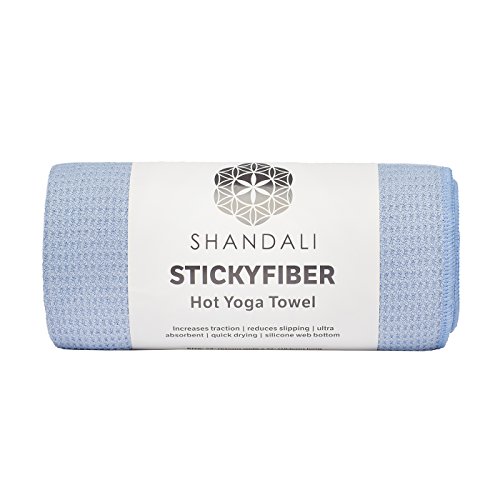 Hot Yoga Handtuch – shandali stickyfiber Handtuch – mat-sized, Mikrofaser, Super Saugfähig, rutschsicher, Verletzungen kostenlos, 61 x 182,9 cm – Beste Bikram Handtuch – Bewegung, Fitness, und Pilates von Shandali