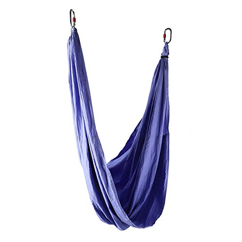 Inversion Swing Sling Yoga Swing Sling, Hängematte aus der Luft, atmungsaktive Nylonstoffe Hochelastisches Anti-Schwerkraft-Fitnessstudio für Fitness(Elegant purple) von Shanrya