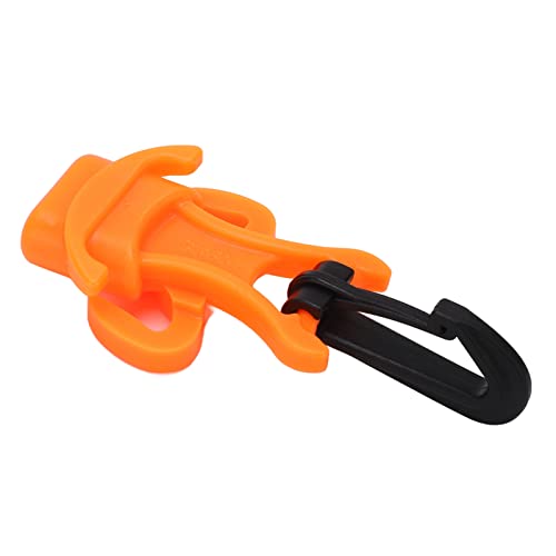 Oktopus Mundstückhalter, Backup Atemregler Scuba Dive Mundstückhalter Standard D-Ring Verhindert Staub für Mundstück(Orange) von Shanrya