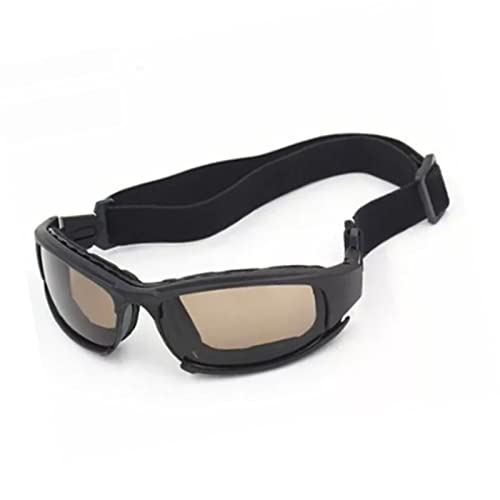 Shanrya Motorradbrille, Motorrad-Sonnenbrille, stoßfest, UV-beständig, winddicht, für Radfahren von Shanrya