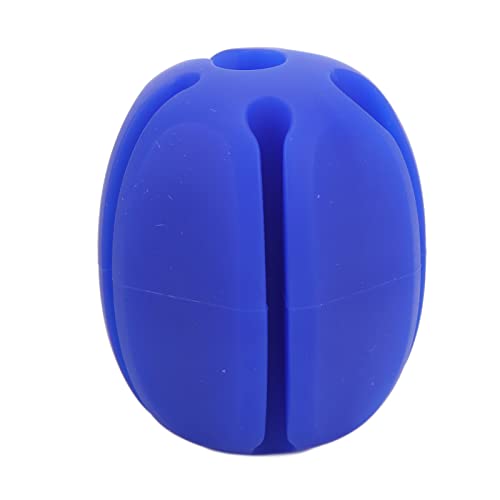 Silikon Anti Collision Rod Retractor Ball, Soft 5 Slots Anti Scratch Durable Rod Retractor Angelrute Ball Einfach zu tragen für Angelruten(Blau) von Shanrya