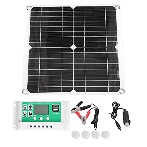 Shanrya Solarpanel-Kit, Solarladeregler aus monokristallinem Silizium, flexibel für Autos, Schiffe, zum Wandern, Camping, für Flugzeuge, Satelliten von Shanrya
