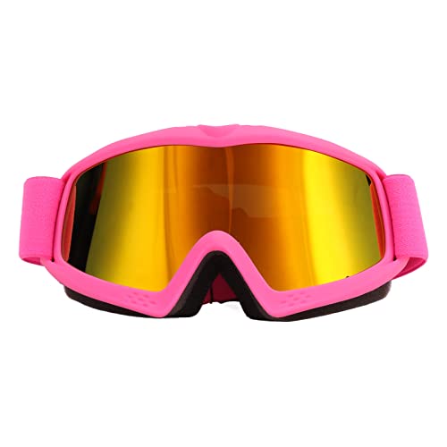 Skibrille, Kinder HD Wide View Anti-IM-Skibrille, Verstellbare HD-beschichtete Gläser Zum Skifahren (Rosa) von Shanrya