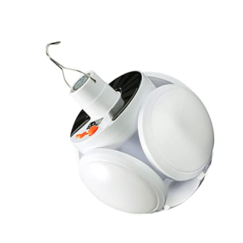 Solar-Campingleuchte, Stabile, Tragbare Solarlampe mit Hoher Helligkeit und Haken für den Notfall von Shanrya