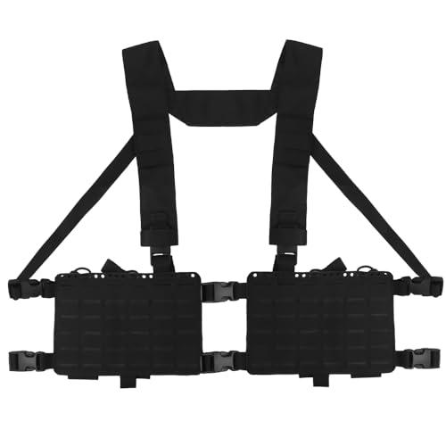 Alpha Chest Rig Split Vest Quick Release MOLLE System Fit for Mag Pouch Radio GP Bag von Shanyingquan