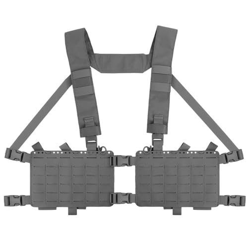 Alpha Chest Rig Split Vest Quick Release MOLLE System Fit for Mag Pouch Radio GP Bag von Shanyingquan