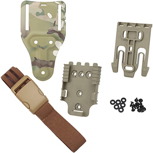 Tactical Quick Locking System Kit , Gürtelschlaufe QLS 22 19 Adapter Basis Schnellverschluss Schnalle Drop Leg Gürtel Pistolenholster Paddle Adpater von Shanyingquan