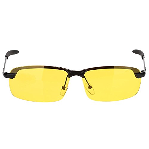 Sharainn Brille, HD Nachtsicht-Polarisationsbrille Blendschutzbrille TAC + Metall zum Radfahren von Sharainn