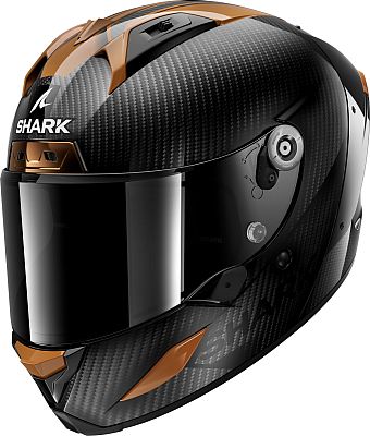 Shark Aeron Carbon Skin, Integralhelm - Carbon/Schwarz/Kupfer - XS von Shark