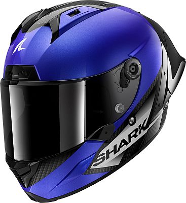 Shark Aeron-GP Blank SP, Integralhelm - Blau/Dunkelgrau/Schwarz - XXL von Shark