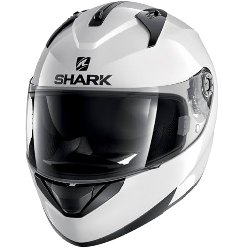Shark Motorradhelm Hark Ridill Blank, Weiß, Größe XS von SHARK