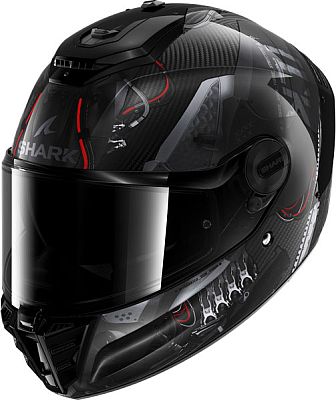 Shark Spartan RS Carbon XBot, Integralhelm - Schwarz/Dunkelgrau/Rot - L von Shark