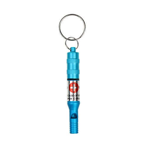 - Trillerpfeife Notfallpfeife SOS Signalpfeife Rettungspfeife Outdoor Überlebens- Pfeife mit Schlüsselring, Blau von Sharplace