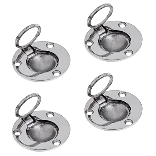 Sharplace (4 Packung) Bodenheber Lukenheber Einlassgriff aus, Durchmesser: 49mm von Sharplace